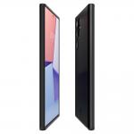 Husa slim Spigen Thin Fit compatibila cu Samsung Galaxy S22 Ultra Black
