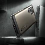 Carcasa Spigen Tough Armor compatibila cu Samsung Galaxy S22 Ultra Gunmetal 6 - lerato.ro