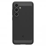 Carcasa Spigen Rugged Armor compatibila cu Samsung Galaxy S24 FE Matte Black 2 - lerato.ro