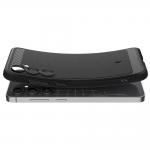 Carcasa Spigen Rugged Armor compatibila cu Samsung Galaxy S24 FE Matte Black 5 - lerato.ro