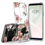 Carcasa fashion Spigen Liquid Crystal Blossom Samsung Galaxy S9 Plus Flower 3 - lerato.ro