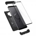 Carcasa Spigen Thin Fit 360 Samsung Galaxy S9 Black cu folie de protectie 6 - lerato.ro