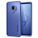 Carcasa Spigen Thin Fit 360 Samsung Galaxy S9 Coral Blue cu folie de protectie 2 - lerato.ro