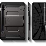 Carcasa Spigen Tough Armor Pro compatibila cu Samsung Galaxy Tab S7 / Tab S8 11 inch Gunmetal 9 - lerato.ro