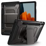 Carcasa Spigen Tough Armor Pro compatibila cu Samsung Galaxy Tab S7 / Tab S8 11 inch Gunmetal