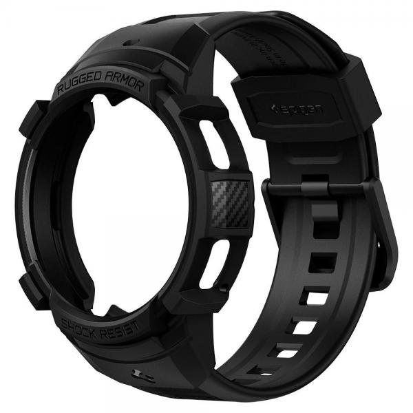 Carcasa Spigen Rugged Armor Pro compatibila cu Samsung Galaxy Watch 4 Classic (42mm) Black 1 - lerato.ro