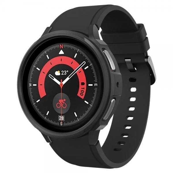 Carcasa Spigen Liquid Air compatibila cu Samsung Galaxy Watch 5 Pro 45mm Matte Black