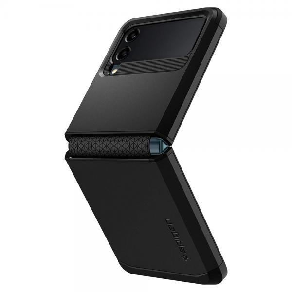 Carcasa Spigen Tough Armor compatibila cu Samsung Galaxy Z Flip 3 5G Black 1 - lerato.ro