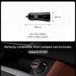 Incarcator auto Spigen Essential EV302, 2x USB, 30W, Negru 5 - lerato.ro