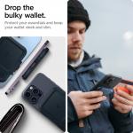Portofel magnetic Spigen Lock Fit, Compatibil MagSafe, Metal Slate 19 - lerato.ro