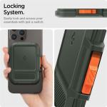 Portofel magnetic Spigen Lock Fit, Compatibil MagSafe, Military Green 10 - lerato.ro