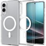 Carcasa Spigen Ultra Hybrid MagSafe compatibila cu Samsung Galaxy S25 Edge Clear White 3 - lerato.ro