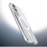 Carcasa Spigen Ultra Hybrid MagSafe compatibila cu Samsung Galaxy S25 Edge Clear White 9 - lerato.ro