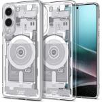 Carcasa Spigen Ultra Hybrid MagSafe compatibila cu Samsung Galaxy S25 Edge Zero One White 3 - lerato.ro