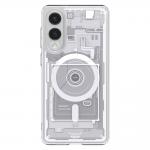 Carcasa Spigen Ultra Hybrid MagSafe compatibila cu Samsung Galaxy S25 Edge Zero One White 2 - lerato.ro