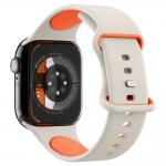 Curea Spigen Nano Pop Silicone compatibila cu Apple Watch 6/7/ 8/9/10/SE 40/41/41mm, Portocaliu Bej 6 - lerato.ro