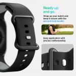 Curea Spigen Nano Pop compatibila cu Apple Watch 6/7/ 8/9/10/SE 40/41/42mm, Black Sesame 11 - lerato.ro
