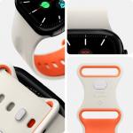 Curea Spigen Nano Pop compatibila cu Apple Watch 6/7/8/9/10/SE/Ultra 1/2, 44/45/46/49mm, Bej Portocaliu 9 - lerato.ro