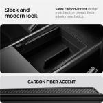 Cutie depozitare cotiera Spigen Tesla compatibil cu Tesla Model 3 / Y, Negru 9 - lerato.ro