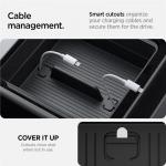 Cutie depozitare pentru cotiera Spigen Tesla compatibil cu Tesla Model 3 2024 Highland, Negru 15 - lerato.ro
