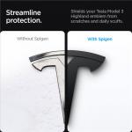 Emblema frontala Spigen Tesla compatibila cu Tesla Model 3 2025/2024 Highland, Negru 3 - lerato.ro