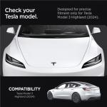 Emblema frontala Spigen Tesla compatibila cu Tesla Model 3 2025/2024 Highland, Negru 13 - lerato.ro