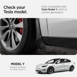 Set 4 aparatori noroi Spigen Tesla Mud Flaps compatibile cu Tesla Model Y (2022–2023), Negru 3 - lerato.ro