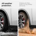 Set 4 aparatori noroi Spigen Tesla Mud Flaps compatibile cu Tesla Model Y (2022–2023), Negru 5 - lerato.ro