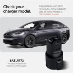 Suport depozitare Spigen Tesla Door Dock pentru adaptorul SAE J1772 compatibil cu Tesla Model X (2021+), Negru 16 - lerato.ro