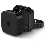 Suport TV Spigen Silicone Fit compatibil cu Apple TV 4K Gen 3 (2022), Negru 2 - lerato.ro