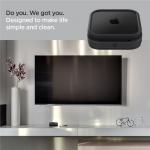 Suport TV Spigen Silicone Fit compatibil cu Apple TV 4K Gen 3 (2022), Negru 15 - lerato.ro