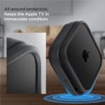 Suport TV Spigen Silicone Fit compatibil cu Apple TV 4K Gen 3 (2022), Negru 11 - lerato.ro
