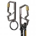 Carabina tip breloc Spigen Gen 2 cu inel pentru chei, Gunmetal 2 - lerato.ro