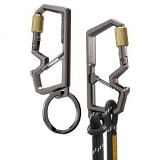 Carabina tip breloc Spigen Gen 2 cu inel pentru chei, Gunmetal