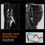 Carabina tip breloc Spigen Gen 2 cu inel pentru chei, Gunmetal 6 - lerato.ro