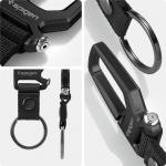 Set 2 carabine Spigen KeyRing cu inel pentru chei, Negru 4 - lerato.ro
