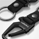 Set 2 carabine Spigen KeyRing cu inel pentru chei, Negru 9 - lerato.ro