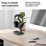 Incarcator Spigen Charger Stand cu MagSafe pentru AirPods Max / iPhone, Negru 7 - lerato.ro