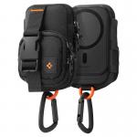 Organizator cabluri si accesorii Spigen SnapZip MagSafe, Husa de depozitare accesorii mici, Negru 6 - lerato.ro