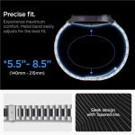 Curea din otel inoxidabil Spigen Modern compatibila cu Samsung Galaxy Watch 7 40/44mm, Silver 6 - lerato.ro