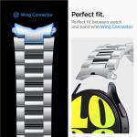 Curea din otel inoxidabil Spigen Modern compatibila cu Samsung Galaxy Watch 7 40/44mm, Silver 7 - lerato.ro