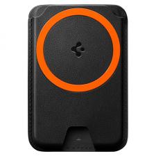 Portofel magnetic Spigen Valentinus, Compatibil MagSafe, Negru