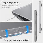 Carcasa Spigen Thin Fit compatibila cu MacBook Air 15 inch 2022/2024/2025, Transparent 7 - lerato.ro