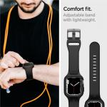 Carcasa Spigen Liquid Air Pro compatibila cu Apple Watch 7/8/9 45mm, Negru 6 - lerato.ro