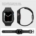 Carcasa Spigen Liquid Air Pro compatibila cu Apple Watch 7/8/9 45mm, Negru 9 - lerato.ro