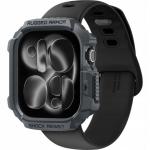 Carcasa Spigen Rugged Armor V2 compatibila cu Apple Watch 11 46mm, Dark Grey 3 - lerato.ro