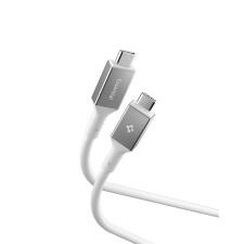 Cablu pentru incarcare si transfer de date Spigen Essential, 2x USB-C, 100W, 5Gbps, 1m, Alb