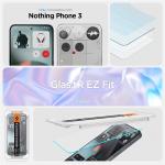 Set 2 folii sticla Spigen Glass tR EZ Fit, Kit montare inclus, compatibile cu Nothing Phone (3), Transparent 7 - lerato.ro