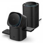 Incarcator Wireless 3 in 1 Spigen Essential EF223MS cu MagSafe, 15W, Cablu USB-C 1.5m inclus, Negru 3 - lerato.ro