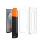 Set 2 folii sticla Spigen Glass tR EZ Fit Pro compatibila cu Samsung Galaxy S25 FE, Transparent 10 - lerato.ro